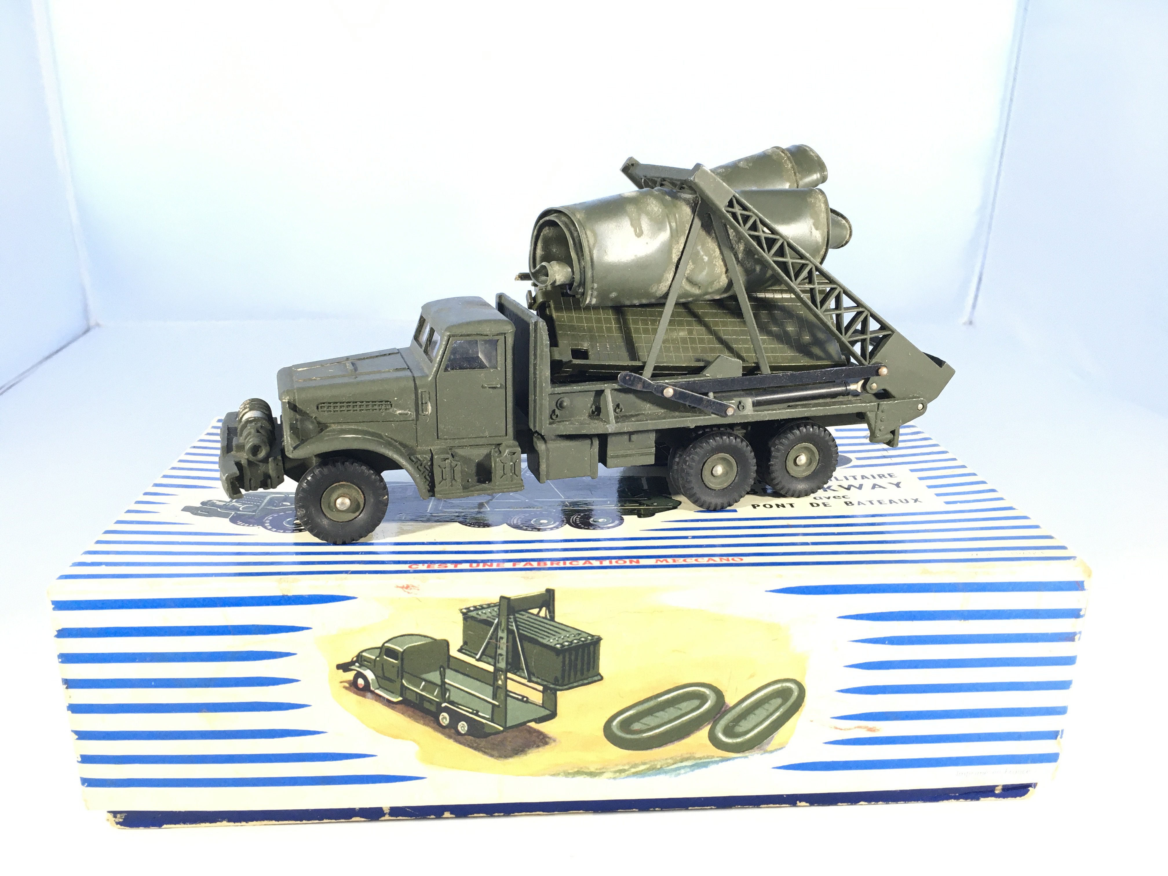 A Dinky Super toys Brockway Military truck with br