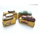 4 Boxed Dinky cars, #197 a Morris mini-Traveller,#