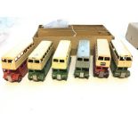 A Dinky Toys trade box containing 6 Double Deck Bu