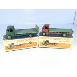 2 Dinky Supertoys Guy flat trucks # 513 and # 512,