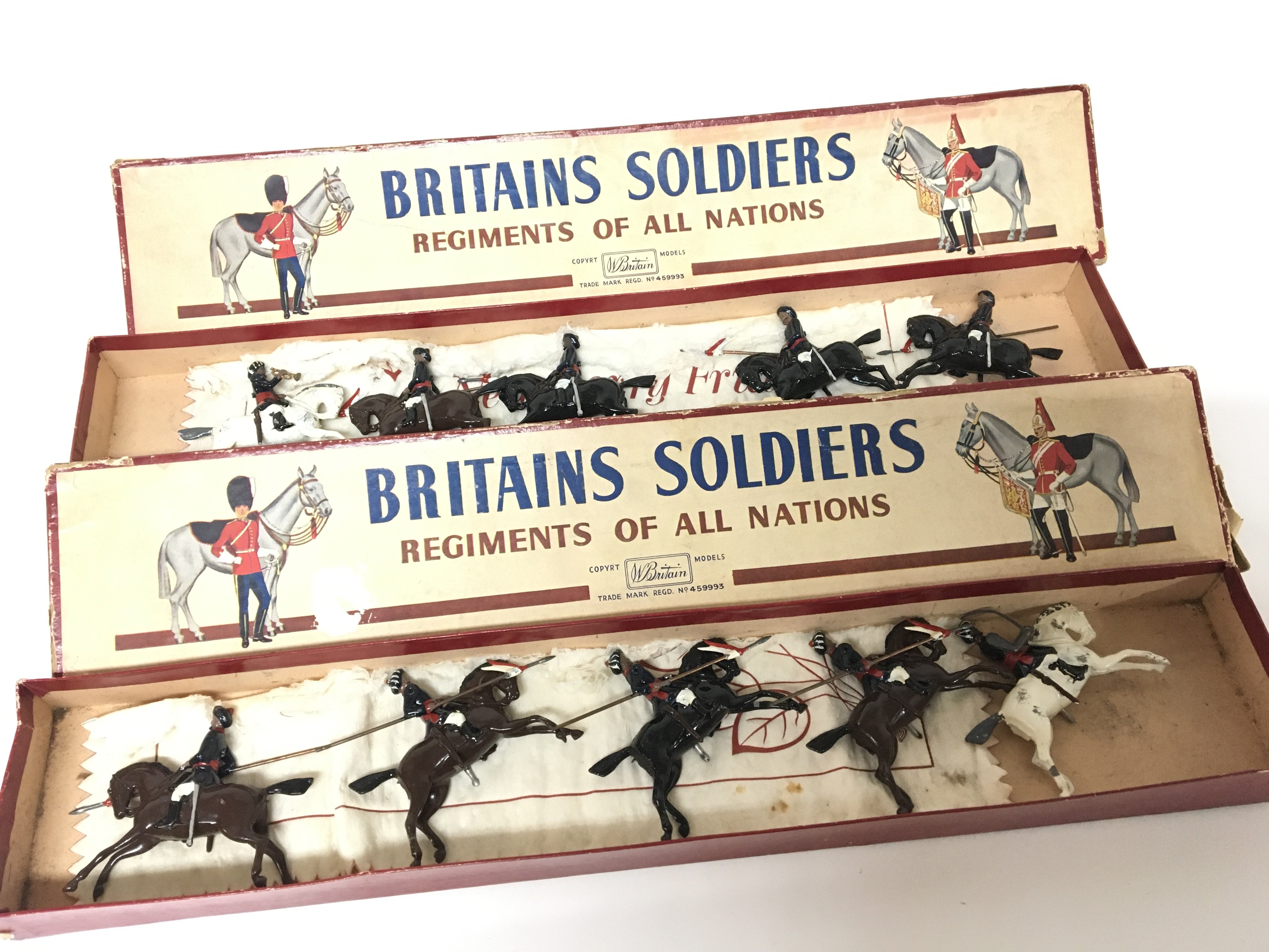 Two vintage sets of Britain’s Soldiers No6 Indian