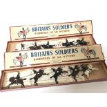 Two vintage sets of Britain’s Soldiers No6 Indian
