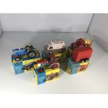 A collection of Corgi Toys vehicles. A Ford 5000 S