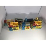 A collection of Corgi Toys commercial vehicles. Tw