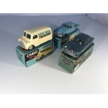 A selection of Corgi Toys model cars. A Bedford "U