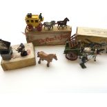 A Britains Tumble cart #4f, a Miniature Models Vil