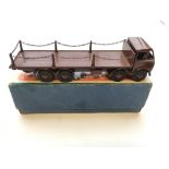 A Dinky Foden Flat truck with chains #505. Boxed.