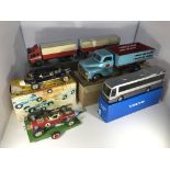 A collection of model vehicles. An NZG Model 1729