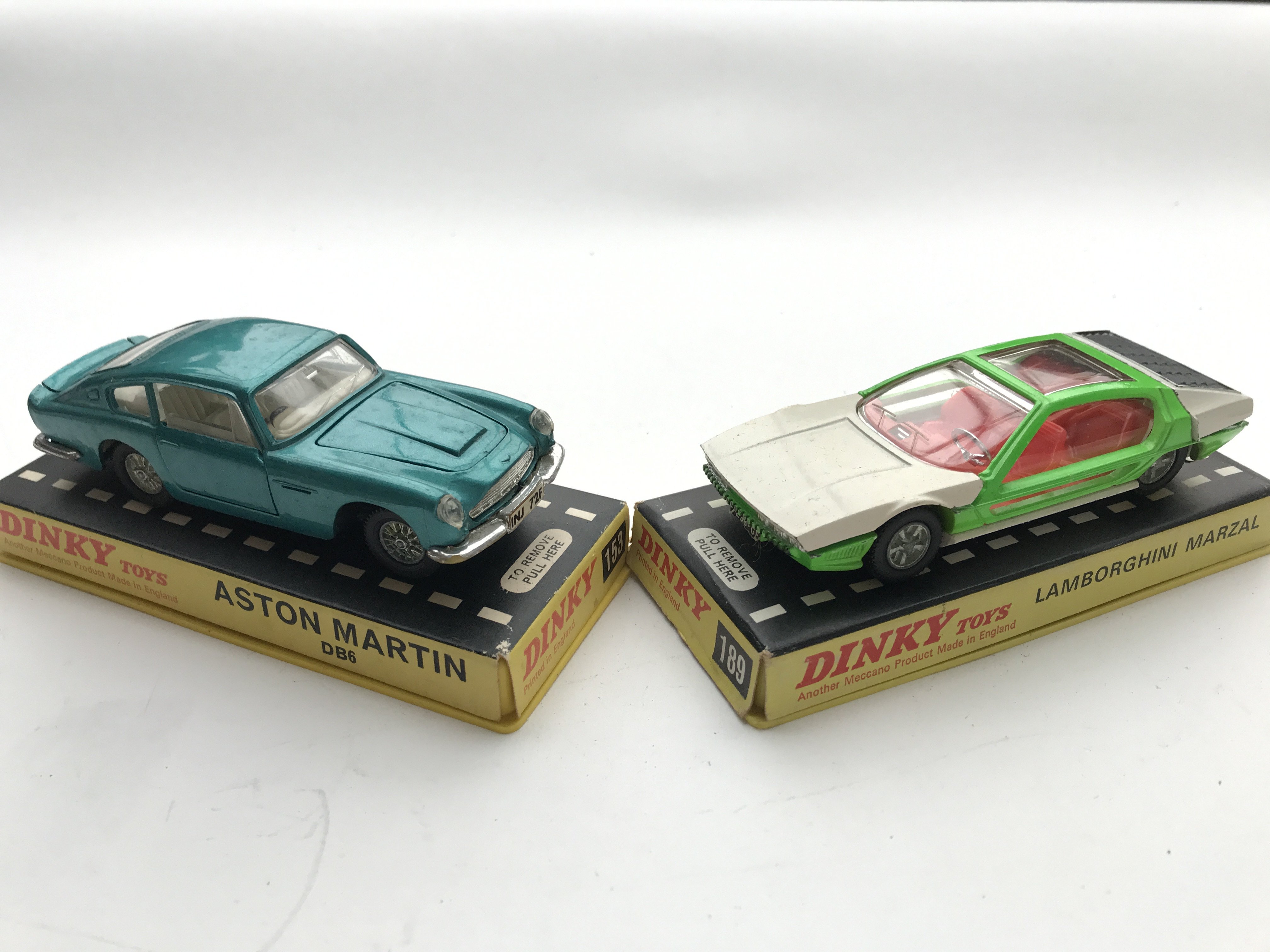 A Dinky #153 Aston Martin DB6 boxed and a #189 Lam