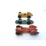 A Dinky toys Racing car set containing A auto -uni