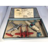 A set of 3 Solido transformable toy aeroplanes (so
