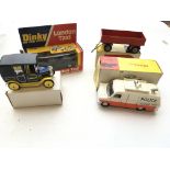 A Dinky Police Accident unit # 287, a Trailer #428