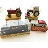 A Dinky Massey-Harris Tractor #300, a David Brown