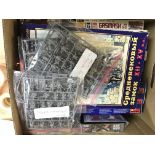 A collection of various model kits including WW2 figures etc.