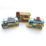 3 Corgi boxed cars # 217 Fiat 1800, #236 Motor Sch