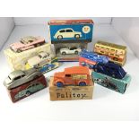A collection of boxed cars including a Chad Valley