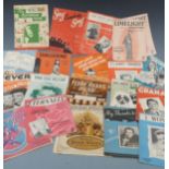 A quantity of sheet music including 1930s Snow White, Teddy Bears Picnic, Vera Lynn and Frankie