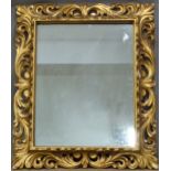 A giltwood framed mirror, 54 x 66cm
