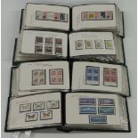 A well-presented collection of mint stamps in nine ring binders, includes GB, USA, China,