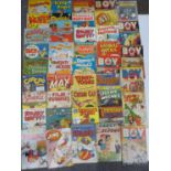 Forty-three vintage children's comics including Quack, Puppetoons, Its A Duck's Life, CooCoo,