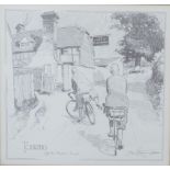 Frank Patterson (English 1871-1952): Cycling related print 'Touring off the beaten track', depicting