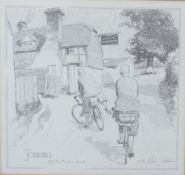 Frank Patterson (English 1871-1952): Cycling related print 'Touring off the beaten track', depicting