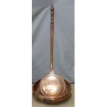 Copper pans, warming pan etc