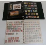 Two albums of GB stamps and two albums of mainly Canada and Australia stamps