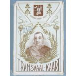 C.L.Wust Transvaal Kaart, Boer War interest playing cards, the aces and court cards depicting places