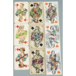 Three packs of Austrian patience playing cards comprising E.Knapper, Vienna with square corners,