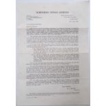 A printed letter from Northern Songs Limited dated 30th April 1969 to ordinary shareholders