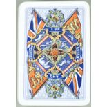 Kimberley and Sons Royal National Patriotic pack of playing cards, with flag and heraldic backs