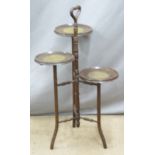 Three-tiered jardinière or cake stand, H86cm