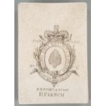 H.French pack of playing cards, with George III duty ace marked exportation and single ended court