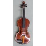 Gaetano Pareschi (Ferrara, 1900-1987) violin, labelled with name and 'Premiato con Diploma d'Onore