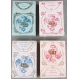 Four packs of Bernhard Dondorf playing cards comprising pack numbers 184, 180, 174 (costumes Suisse)