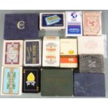 Quantity of mainly advertising playing cards to include Arpak, Royal Mail shipping, Hoover,