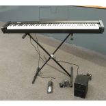 Korg SP-100 electric piano/keyboard complete with leads etc, with hard touring quality carry case