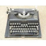 Imperial 'Good Companion' Model T typewriter in Rexine-covered case