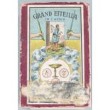 Grand Etteilla or Tarots Egyptiens, pack of tarot playing cards in original slip case with book