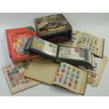 A collection of stamps to include first day covers, Suffolk stamp album and other sundry all world