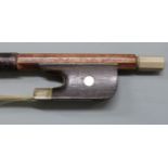 Un-named cello bow with plain eye to frog, 81g