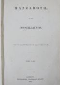 [Frances Rolleston] Mazzaroth; or The Constellations in four parts, Published Rivington 1862-1865