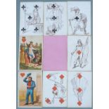 B.P.Grimaud pack of Joan of Arc transformation playing cards with pink backs