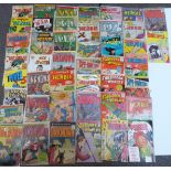 Forty-four ACG comics including Young Lovers, Adventures Into The Unknown, Herbie, Spy-Hunters,