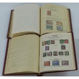 Two stamp albums of well presented George IV and QEII Commonwealth stamps