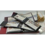 Five albums and seven packets of GB first day covers