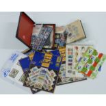 Four albums and stockbooks of GB, Commonwealth and foreign stamps, all periods, together with sundry