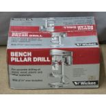 Wickes bench pillar drill, unused