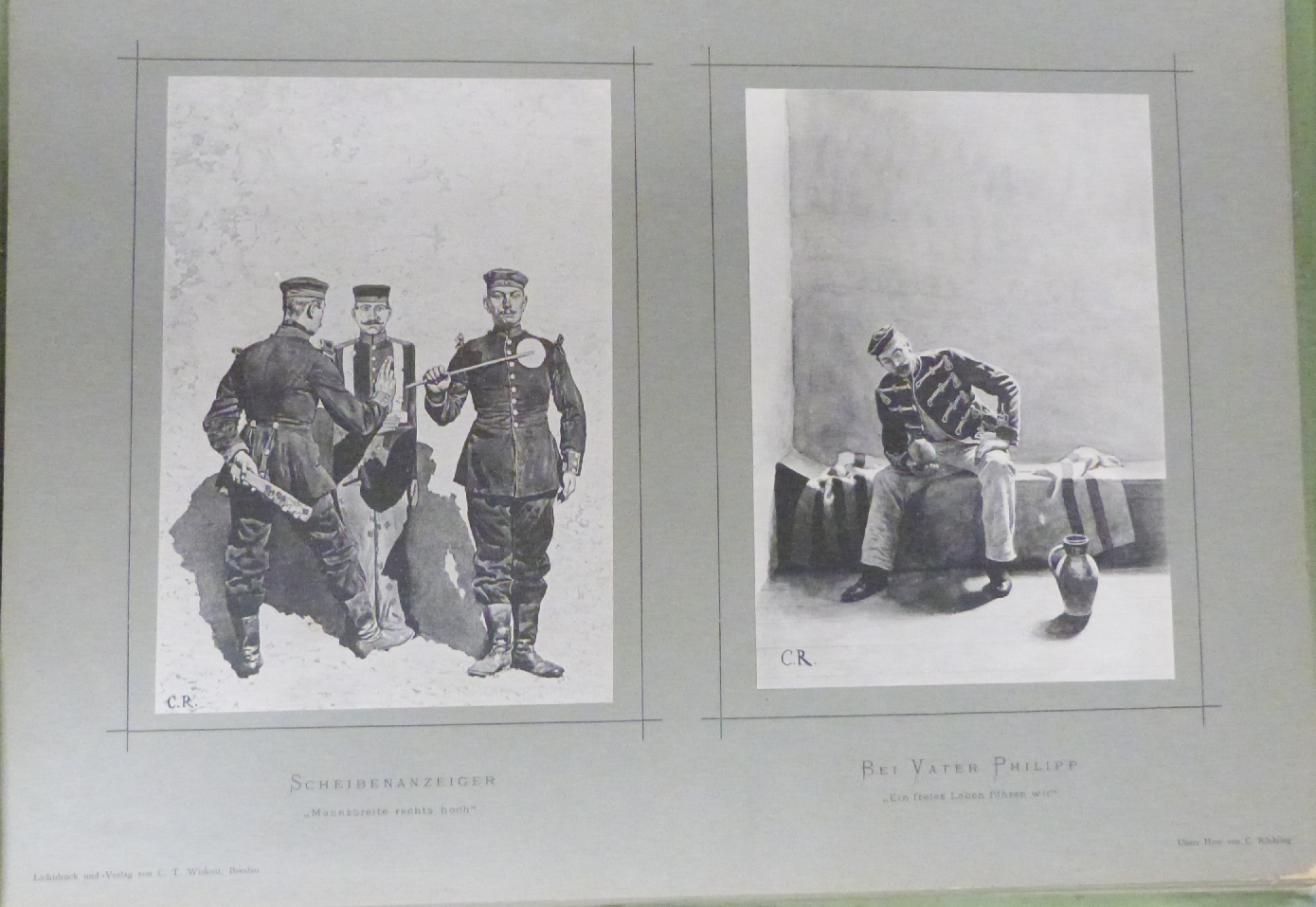 Unser Heer 50 Original Zeichnungen military prints depicting the late 19th/early 20thC German Army - Image 5 of 5